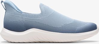 Clarks Nova Aster Blauw Grijze Sneakers