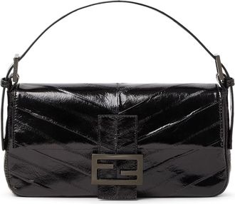 Fendi BAGUETTE BAG 26424 IN BLACK INLAYED MISSINA - Fendi - Woman