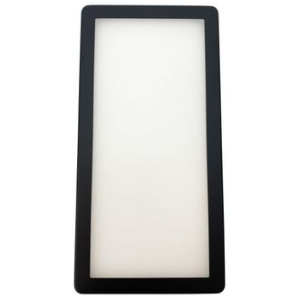 Loops 4x MATT BLACK Ultra-Slim Rectangle Under Cabinet Kitchen Light & Driver Kit - Natural White Diffused LED