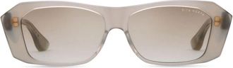 Dita Eyewear Noxya Rectangular Gradient Sunglasses with Checkered Temples