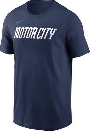Nike Detroit Tigers City Connect Large Logo Nike Mens MLB T-Shirt in Blue | N19944BDG-PPS