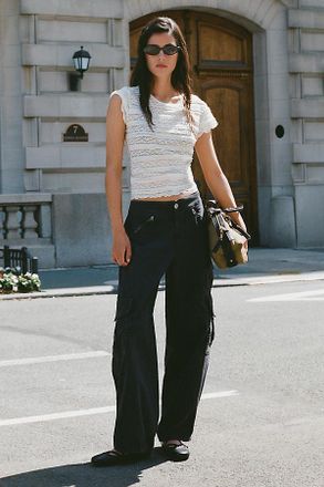 Pilcro Aero Wide-Leg Cargo Pants