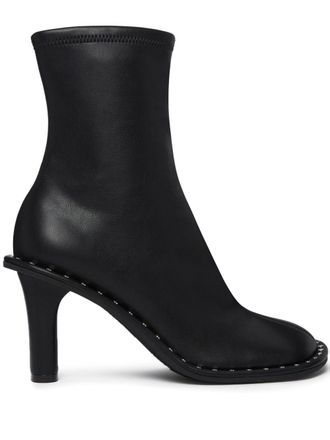 Stella McCartney Ryder 85 mm laarzen met asymmetrische neus - Zwart