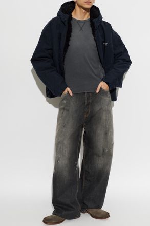Acne Studios Hooded Insulated Jacket, Mens, Navy Blue