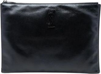 Saint Laurent Pre-owned Clutches, female, Black, Size: ONE SIZE Pre-owned Vintage Clutch