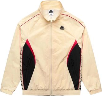 Kappa Saachi Fleece Jacket - Heren - Trainingsjackets - Beige - L - Polyester - Fitness