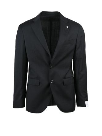 Lubiam Virgin Wool Tailored Jacket with Unlined Design