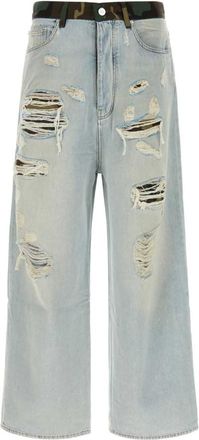 Amiri Light Blue Loose Distressed Jeans