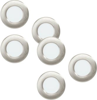 Loops 2 PACK 3 PACK Recessed Ceiling Downlight Satin Nickel Steel 2.7W LED