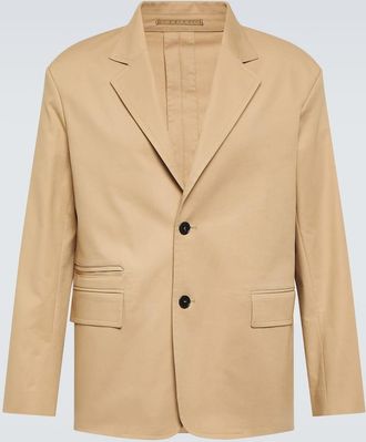 Lanvin Deconstructed cotton-blend blazer