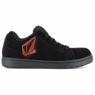 Volcom Mens Stone Composite-Toe Slip Resistant Shoe In Black