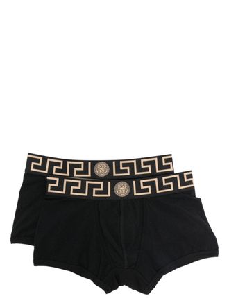 Versace Set di 2 slip Medusa jacquard - Nero