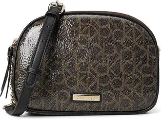 Calvin Klein Takara Crossbody Womens Handbags Brown/Khaki/Black, Synthetic