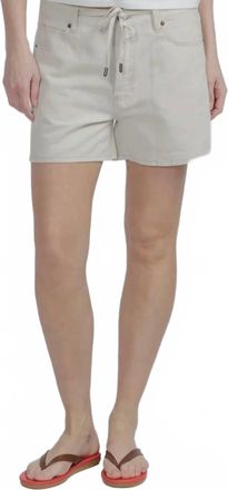 Frame Denim Off Duty Long Hang Short In Natural