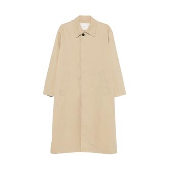 Dunst Verfijnde Mac Coat - Heren - Trenchcoats - Beige - M - Katoen - Jassen
