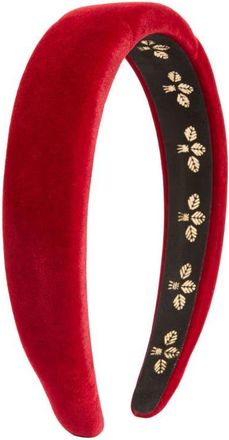 L. Erickson Adaline Padded Velvet Headband in Red at Nordstrom