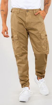 Alpha Industries Cargohose ALPHA INDUSTRIES Squad Pant, Herren, Gr. 29, Normalgr&ouml;ssen, gr&uuml;n (khaki), Obermaterial: 98% Baumwolle, 2% Elastan; Futter: 100% Baumwolle, H