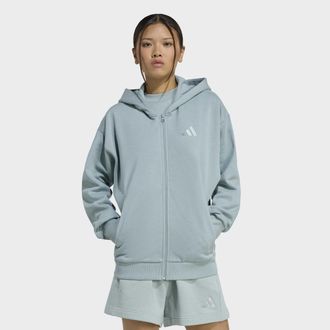 adidas Kapuzensweatshirt ADIDAS SPORTSWEAR W ALL SZN FZ HD, Damen, Gr. XXL, wosa, Obermaterial: 70% Baumwolle, 30% Polyester, Sweatshirts Kapuzensweatshirt