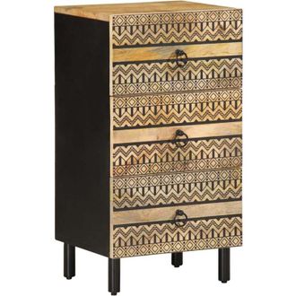 vidaXL Sideboard 40x33.5x75 cm Solid Rough Wood Mango vidaXL
