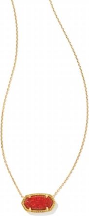 Kendra Scott Womens Elisa Pendant Necklace In Red