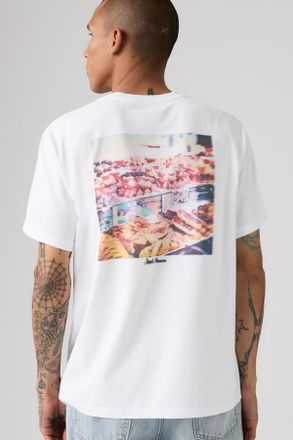 Levi's Relaxed Fit Graphic Tee - Men - 2XL - White / Simple Pleasures 2 White Plus