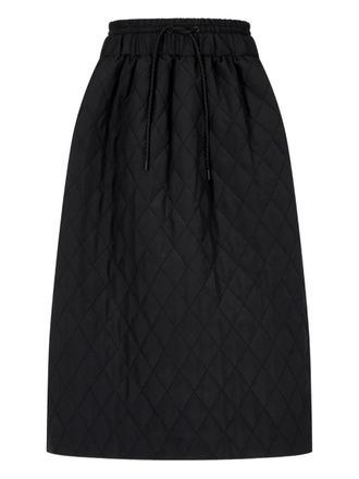 STUDIO TOMBOY diamond-quilted skirt - Zwart