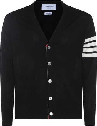 Thom Browne Sweaters Blacks And Greys-Uomo