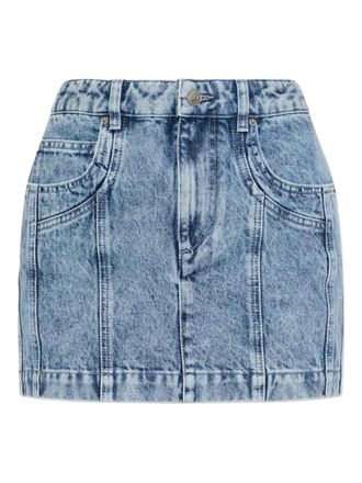 Isabel Marant Juana denim mini-rok met vijf zakken - Blauw