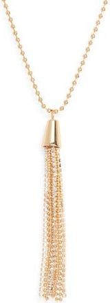 Nordstrom Rack Crystal Fringe Pendant Necklace in Clear- Gold at Nordstrom Rack