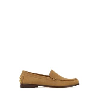 Tod's Tods, Loafers, female, Brown, Size: 7 1/2 US Suede Leather Loafers