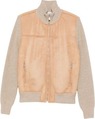 Gran Sasso Jassen, Heren, Beige, L, Wol, Virgin Wool Jacket