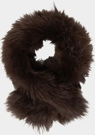 Gorski Select Lamb Shearling Pull-Through Scarf