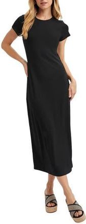 Wishlist Basic Maxi T-Shirt Dress in Black at Nordstrom Rack, Size Large