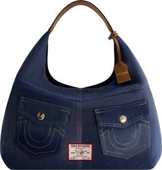 True Religion Horseshoe Pocket Shoulder Bag in Denim at Nordstrom Rack