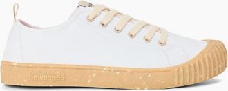 Havaianas Womens Tns Canvas Low Top Sneakers - White - Size: 8.5