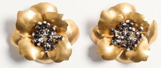 Valentino Garavani Orecchino Fleur Lumineuse In Metallo Donna ANTIQUE BRASS UNI