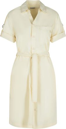 Burberry Cream Silk Blend Dress