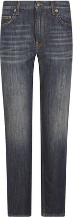 Burberry Jeans - Dames - Slim Fit Jeans - Blauw - W28 - Leer - Jeans