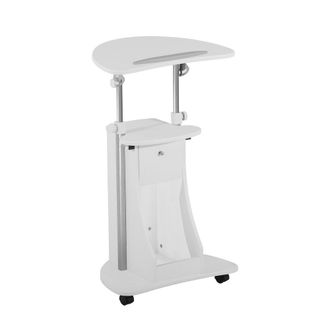 Techni Mobili Sit-to-Stand Rolling Adjustable Storage Medical Laptop Computer Cart