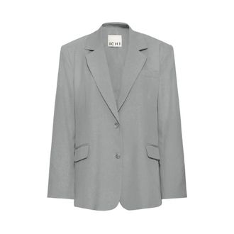 Ichi Blazers - Dames - Blazers - Grijs - XL - Leer - Jassen