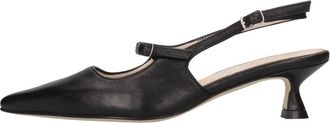 Anna F. 1848 Slingback - Dames - Pumps - Zwart - 38 EU - Leer - Schoenen