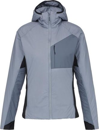 Stoic MountainWool60 JokkmokkSt. Hybrid Hoody II Wolljacke f&uuml;r Damen | grau
