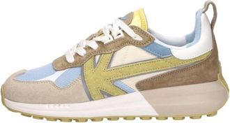 Kaotiko Detroit Sneakers Laag - Dames - Sneakers - Veelkleurig - 40 EU - Leer - Schoenen