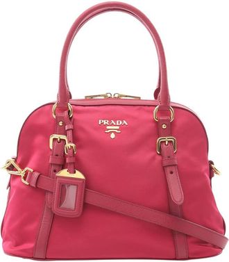 Prada Pre-owned Prada Tessuto Dome Satchel Ladies L9DFXB2E146GMJN6