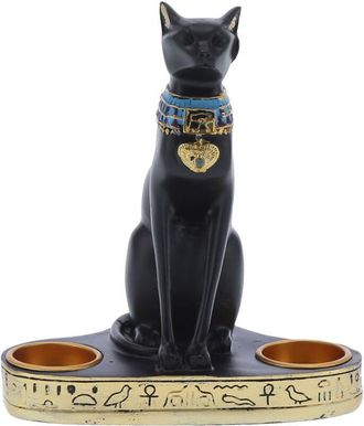 OEM Estatua De Gato De Resina Vintage, Figura, Candelabro, Portavelas, Decoraci&oacute;n Para El Hogar Y La Oficina, Regalo De Boda