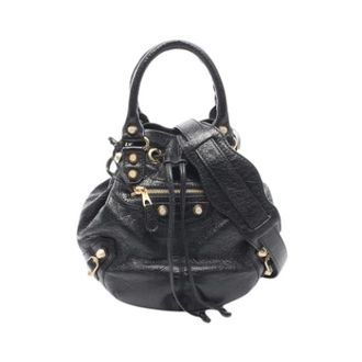 Balenciaga Pre-owned Bucket Bags, female, Black, Size: ONE SIZE Pre-owned Vintage Bucket Bag