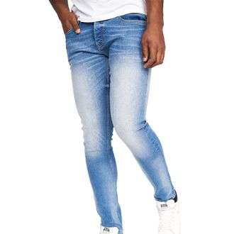 Crosshatch Mens Barbeck Slim Jeans (Light Wash) - Medium Blue - Size 38 inch (Tall)