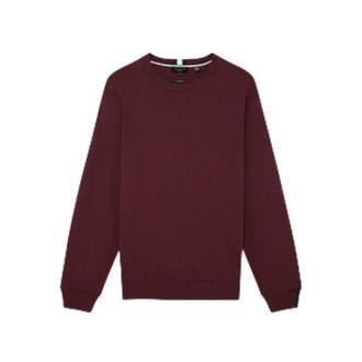 Ted Baker Mens LS Jersey Crew Oxblood L