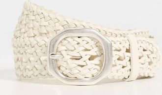 Rag & Bone Womens Audrey Woven Belt In Beige