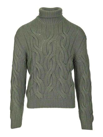Mauro Ottaviani Cashmere Cable Knit Sweater
